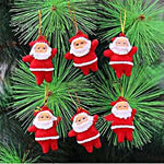 Creative Space Christmas Decoration Hanging Santa Claus - Reusable, Assorted 6 pcs