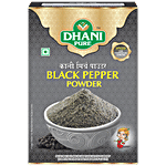 Dhani Pure Black Pepper Powder - Natural, No Artificial Colours & Preservatives 5 g Carton
