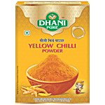 Dhani Pure Yellow Chilli Powder - Natural, No Artificial Colours & Preservatives 5 g Carton