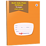Target Publications Both Side Plain Notebook - 76 Pages, Hard Bound, Brown Cover, 57 GSM 1 pc 