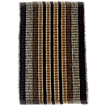 VTI Home Collection Cotton Polyester Hand Woven Doormat - Fibre, Long-Lasting, Brown 385 g