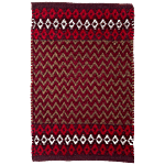VTI Home Collection Cotton Polyester Hand Woven Doormat - Long Lasting, Maroon 385 g