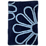 VTI Home Collection Cotton Polyester Hand Tufted Bath Rug - Long Lasting, Blue 340 g