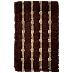 VTI Home Collection Cotton Polyester Hand Woven Doormat - Fibre, Long-Lasting, Brown 440 g
