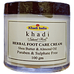 Khadi Natural Herbs Herbal Foot Care Cream - Shea Butter & Almond Oil, Paraben/Sulphate Free 100 g 