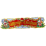 Aarush Festivities Merry Christmas Hanging Ornaments - For Xmas Trees, Doors, Walls 1 pc