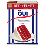 OUI Red Velvet Eggless Cake Mix - Luxe Edition, Super Soft, Fluffy 250 g