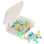 Saya Push Pins - Transparent Colours 50 pcs