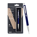 Parker Vector Standard Blue Body Chrome Trim Ball Pen - Blue Ink 1 pc
