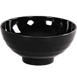 Iveo Melamine Snack/Cornflakes Bowl - Black, High Quality, Break-resistant, Sturdy 825 ml 