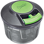 Prestige PVC 8.0 Veggie Cutter - With 3 Stainless Steel Blades, Jumbo Bowl, Black 1 pc 