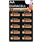 Duracell AA Batteries - 2X Long Lasting 10 pcs Blister Pack