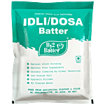 By 2 Batter Idli/Dosa Batter - Natura; Stone Grinding, Low Salt, Pure Ingredients 1 kg Pouch