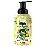Bryan & Candy  Luxury Foaming Body Wash - Basil & Lime, pH 5.5, Skin Friendly, Paraben Free 400 ml