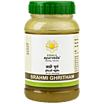 Kerala Ayurveda Brahmi Ghritham Tonic - Herbal, Helps Reduce Anxiety, Promotes Memory 150 ml 