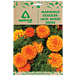 Optimal Seeds Marigold Cracker-Jack Mixed Flower Seeds 50 pcs