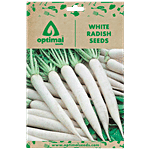 Optimal Seeds White Radish Vegetable Seeds 100 pcs