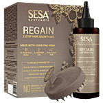 Sesa Ayurvedic Regain 2 Step Hair Growth Kit - Reduces Hairfall, Hair Growth Oil, 100% Natural, Ayurvedic Certified 100 ml Box