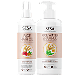 Sesa Rice Water Long & Strong Hair Combi - Oil & Shampoo 500 ml Bottle (200 ml + 300 ml)