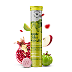 Wellbeing Nutrition Apple Cider Vinegar Effervescent Tablets With The Mother, Garcinia Cambogia & Pomegranate 17 pcs