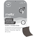Wellbeing Nutrition Melts Into Testo Power Oral Thin Strips - Testofen + Himalayan Shilajit, Cool Mint Flavour 60 g (30 pcs x 2 g each)