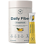 Wellbeing Nutrition Daily Fibre Powder Plant Based Prebiotic Blend For Digestive Balance With 17 Superfoods - Pina Colada 240 g