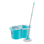 Prestige Clean Home Magic Spin Mop Deluxe - With 2 Mop Heads, PSB-01, Blue 1 pc 