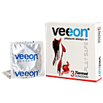 VEEON Play Safe Flavored Condoms - Strawberry 3 pcs
