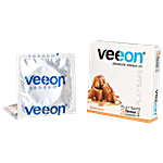 VEEON Play Safe Flavored Condoms - Butter Scotch 3 pcs