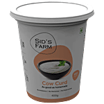Sids Farm Cow Curd - Pure, No Hormones, Rich In Calcium & Protein 400 g Cup