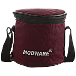 Modware Exclusive Stainless Steel Tiffin Lunch Box - Mahroon 3 pcs (400 ml + 400 ml + 450 ml)