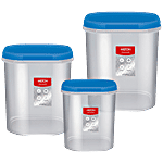 Milton Quadra Storage Container - Blue 3 pcs (2 l, 3 l & 4 l)
