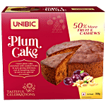 Unibic Plum Cake - 50% More Fruit & Cashews, Rich & Tempting Taste 330 g