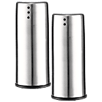 Jensons Stainless Steel Salt & Pepper Shaker - For Home & Kitchen, Silver 2 pcs