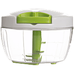 Fackelmann Vegetable Chopper - With 3 Stainless Steel Blade & Storage Lid, Green 1 pc