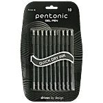 Linc Pentonic Gel Pen - Black Ink 10 pcs 