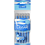 Linc Ocean Classic Gel Pens - 0.55 mm, Blue Ink 5 pcs