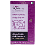 The Whole Truth Almond Raisin Dark Chocolate - No Added Sugar 80 g