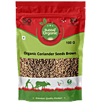 Bubble Organic Coriander Seed - Brown, Rich In Fibre & Nutrients, Premium 100 g