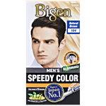 Bigen Men's Speedy Hair Colour With Olive Oil & Taurine - Natural Brown 104, No Ammonia, Japans No 1 80 g