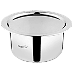 Segovia Stainless Steel Tope/Patila - With Lid, Heavy Gauge, Induction Friendly 1.5 l