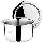 Segovia Stainless Steel Tope/Patila - With Lid, Silver 2.5 l