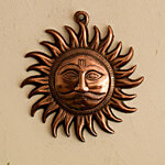 eCraftIndia Metal Wall Hanging Of Sun 1 pc 