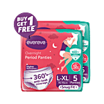 Evereve Disposable Period Panties - Ultra Absorbent, Anti-Leakage Protection, L-XL 5 pcs (Buy 1 Get 1 Free)