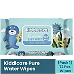 Kiddicare Pure Water Baby Wipes - Ultra Thick, Soft, Paraben Free 72 pcs