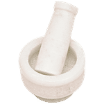 OGGN Marble Okhali Set - Used For Crushing Spices, Herbs, White 1 pc