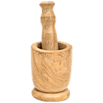 OGGN Wooden Okhali Set - Used For Crushing Spices, Herbs 1 pc 