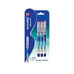 Cello Butterflow Classic Gel Pen - For Smooth Writing, Blue & Black 3 pcs