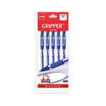 Cello Gripper Ball Pen -  For Smooth Writing, 0.5 mm, Blue 5 pcs