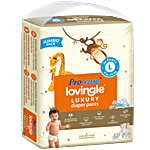 Pro-Ease Lovingle Luxury Diaper Pants - With Diaper Change Indicator, Rash Free, L 50 pcs
